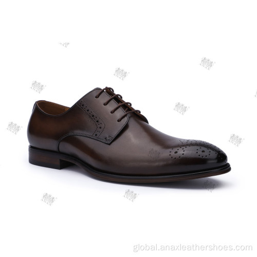 Mens Leather Walking Shoes ANAX Fashion Men Office Leather Shoes Supplier